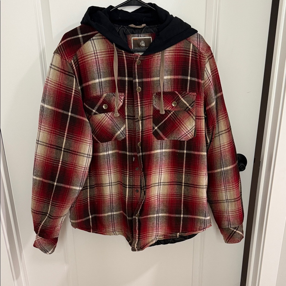 Plaid Hooded Jacket for Men